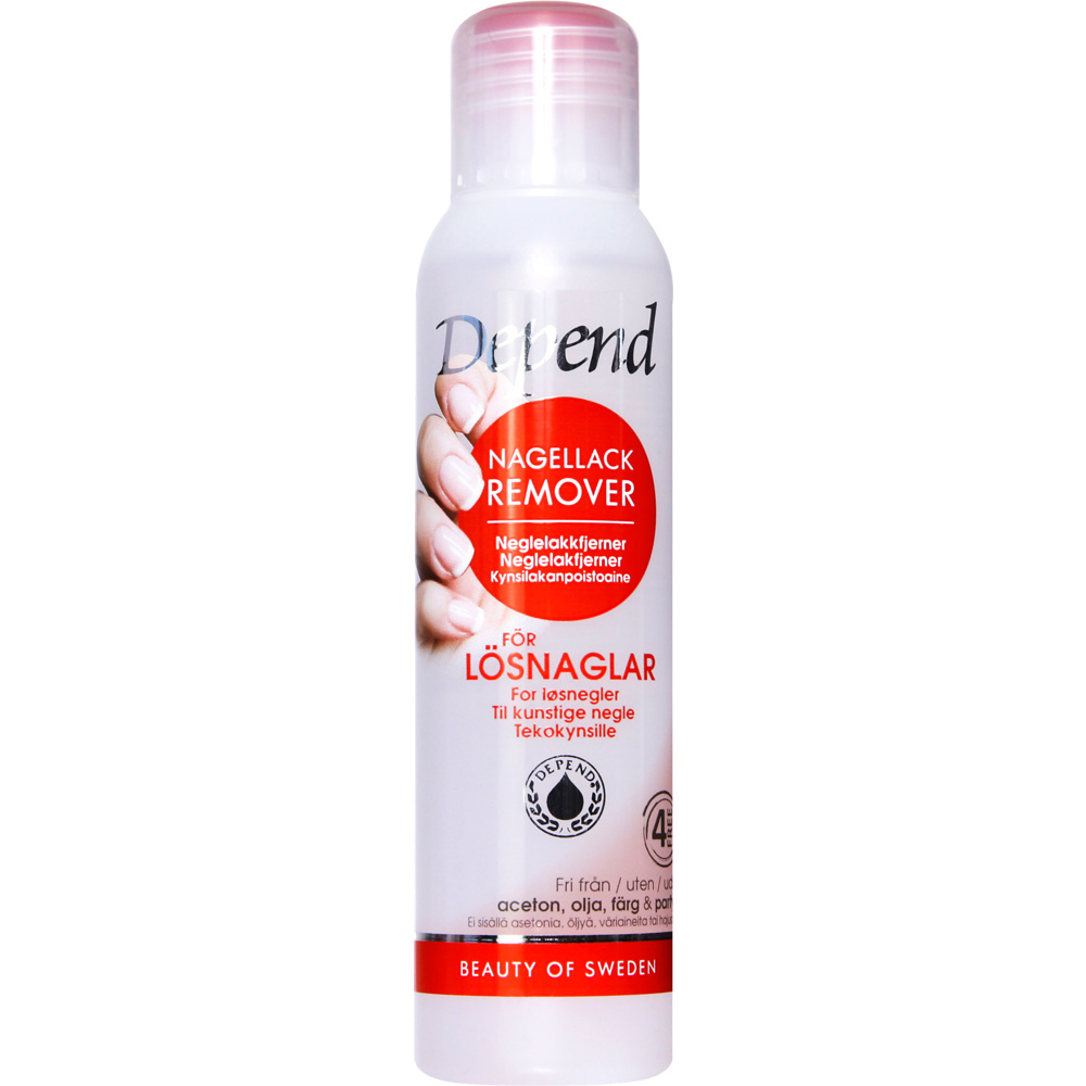 Nagellacksremover Lösnaglar Röd 100 ml