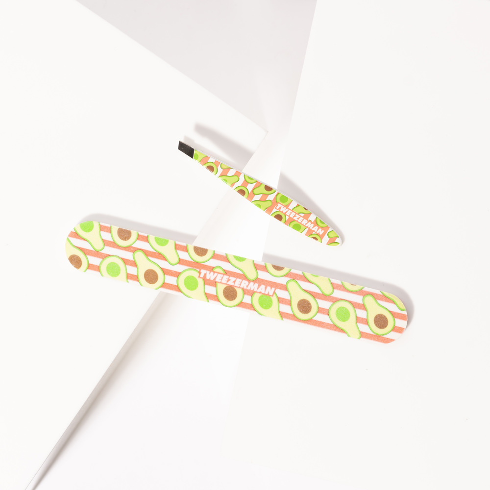 Avocado Duo Set Slant Tweezer & Nailfile