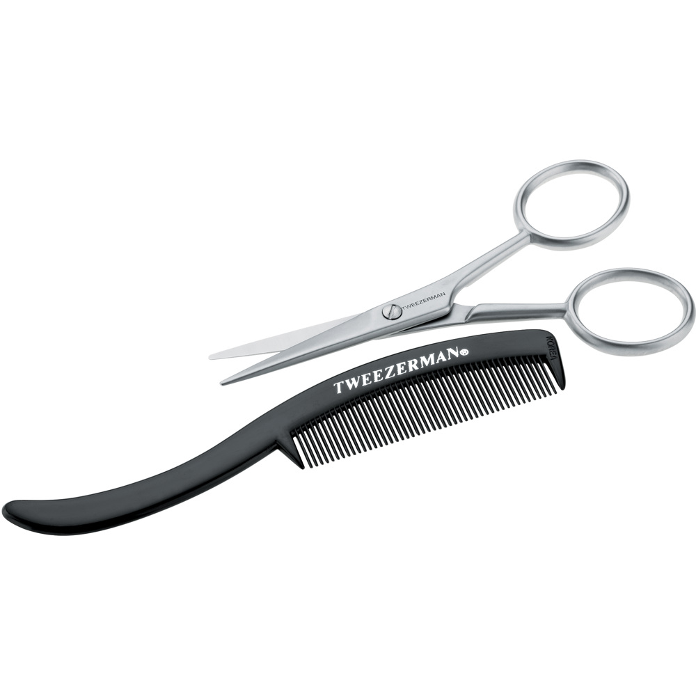 Moustache Scissors & Comb