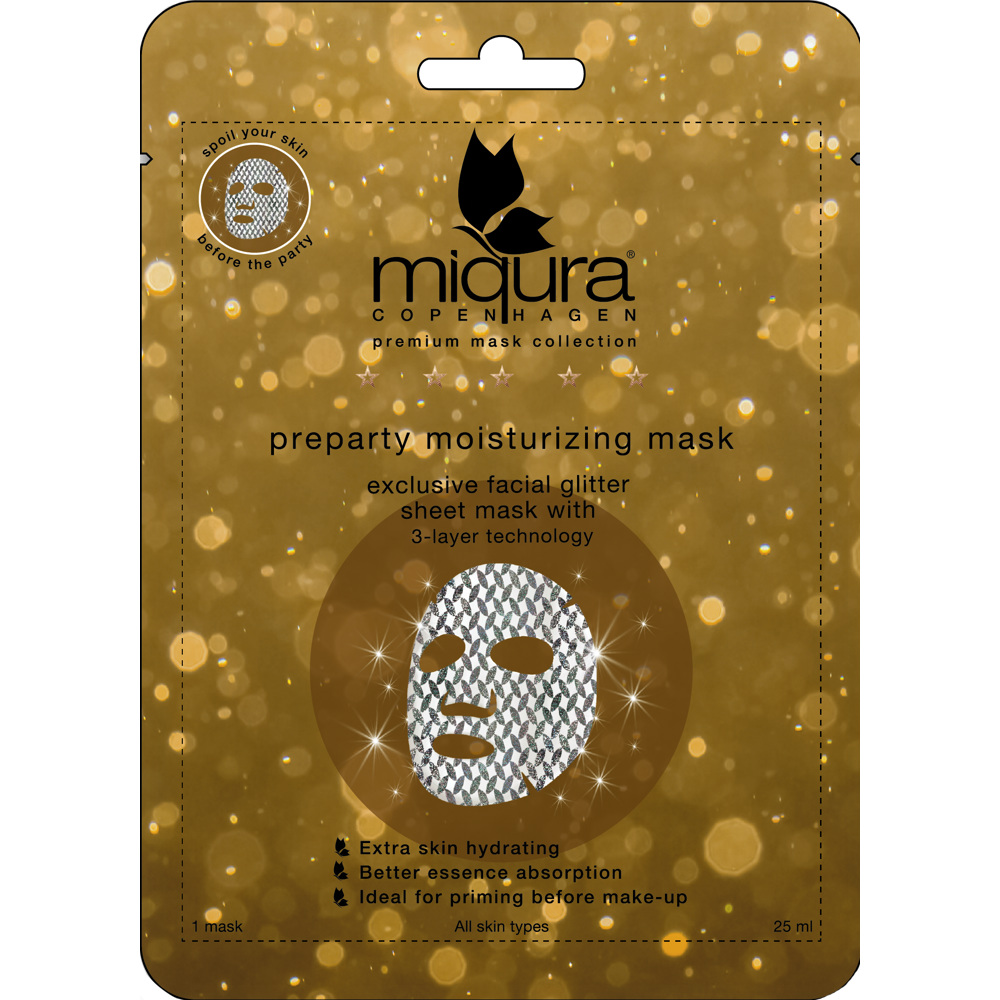 Pre-Party Glitter Mask, 1-Pack