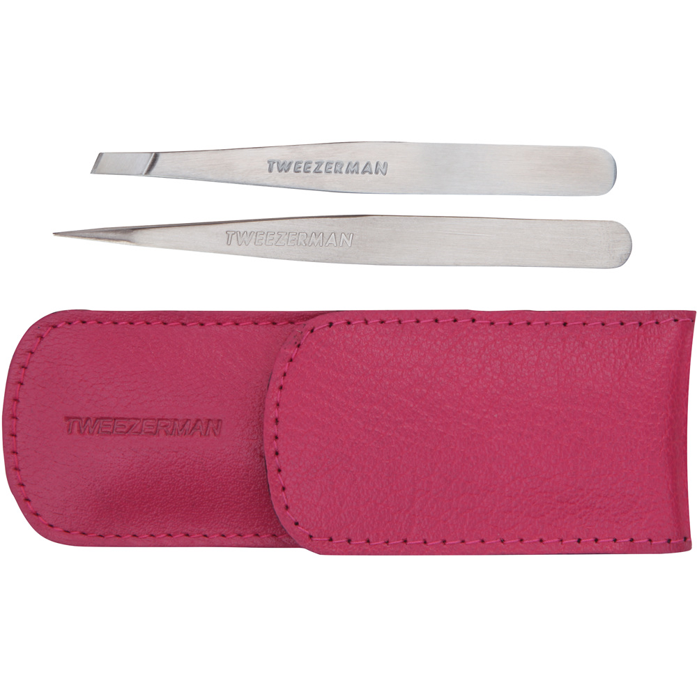 Petite Tweeze Set With Pink Case