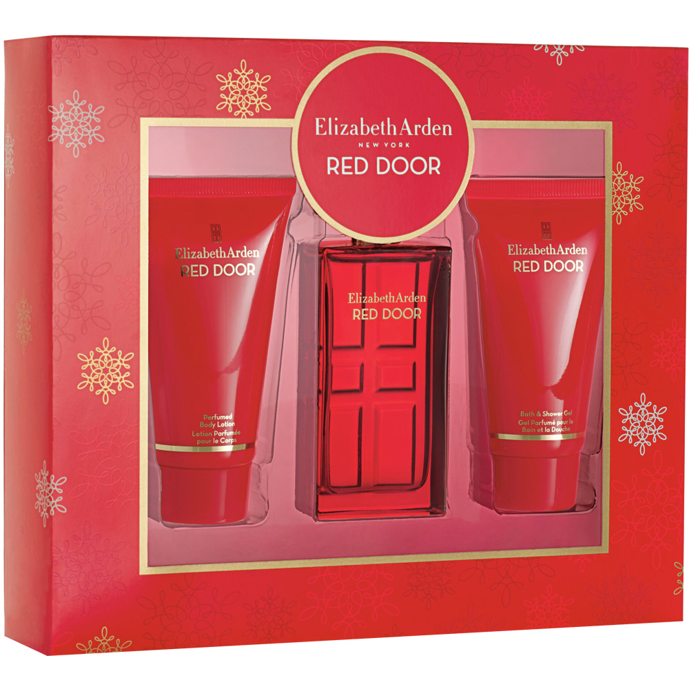 Red Door Set, EdT 30ml + 50ml Body Lotion + 50ml Shower Gel