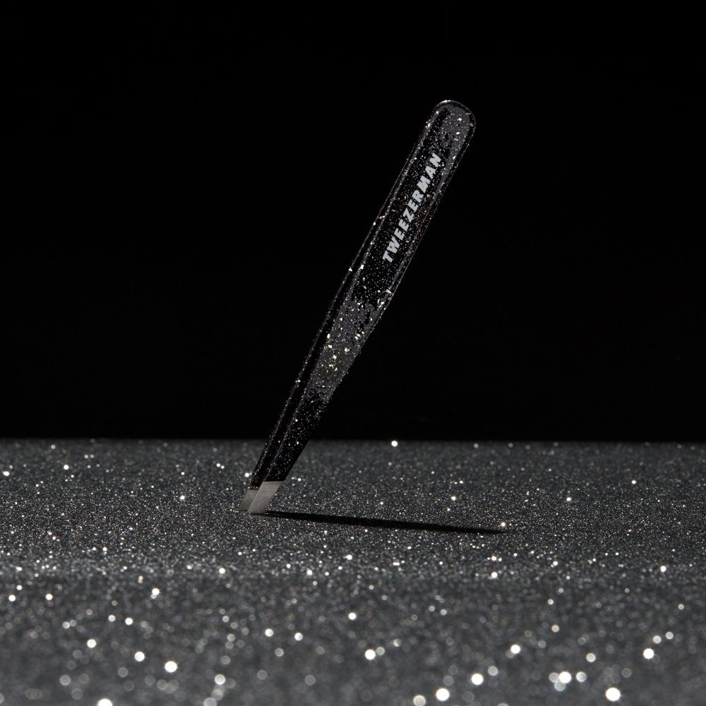 Slant Tweezer Sparkling Black Anniversary Edition