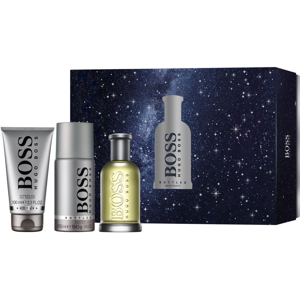 Boss Bottled Set, EdT 100ml + Shower Gel 100ml + Deo 150ml