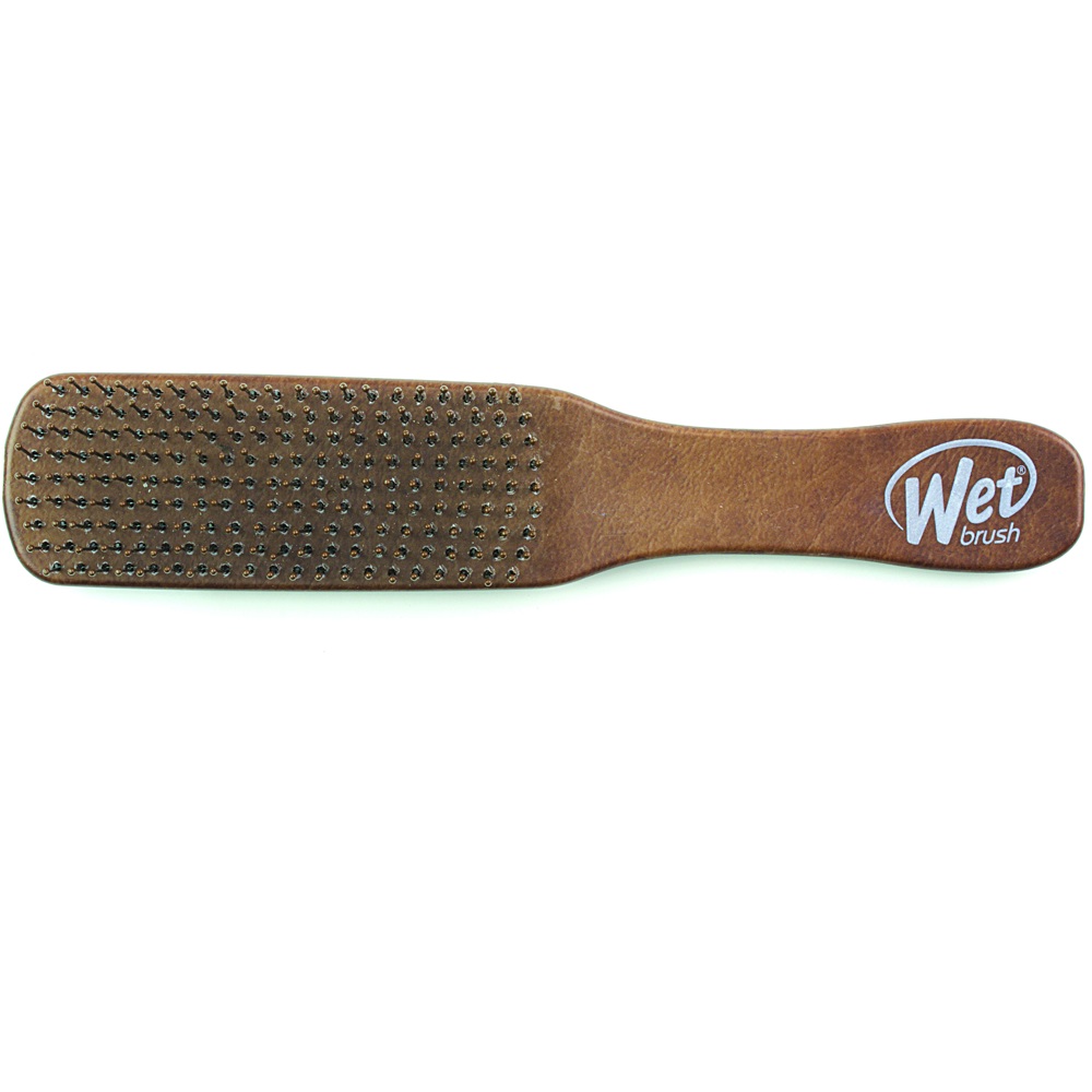 Mens Detangler Brown Leather Brush