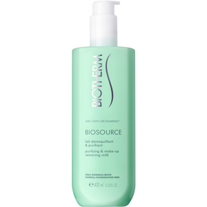 Biosource Purifying & Make-Up Removing Milk, 400ml