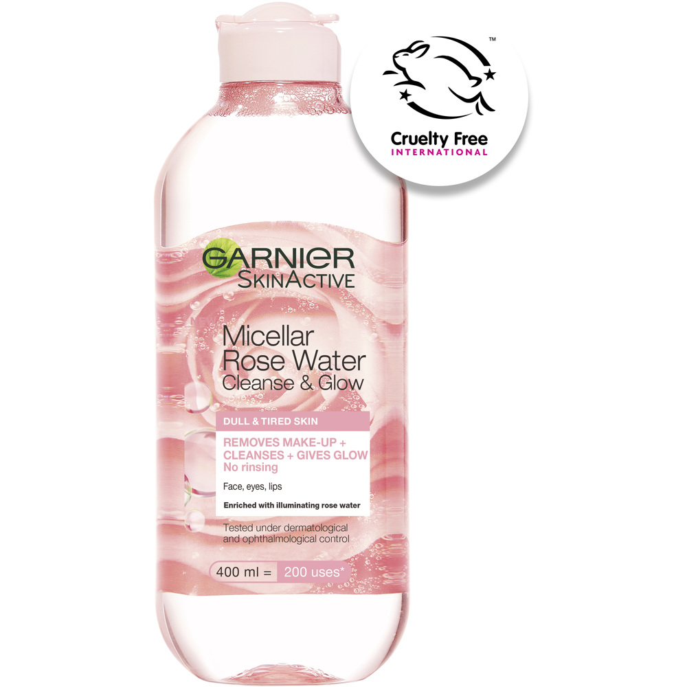 Micellar Rose Water Cleanse & Glow Dull & Tired Skin, 400ml