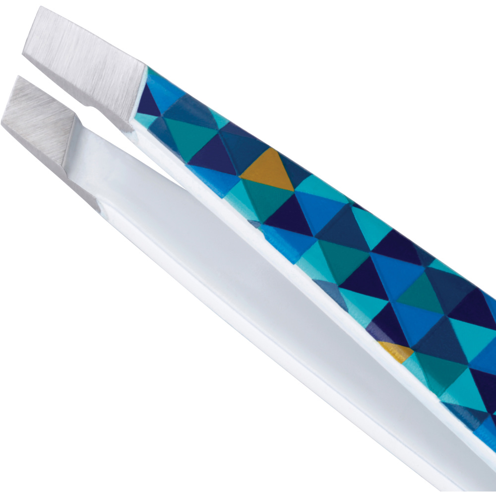 Mini Slant Tweezer Blue Mosaic