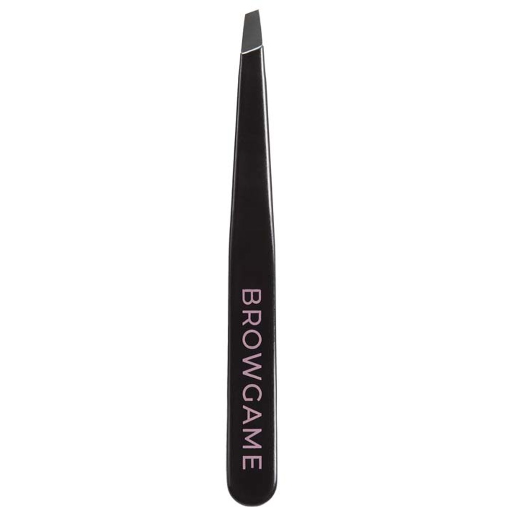 Signature Tweezer Slanted, Black & Pink