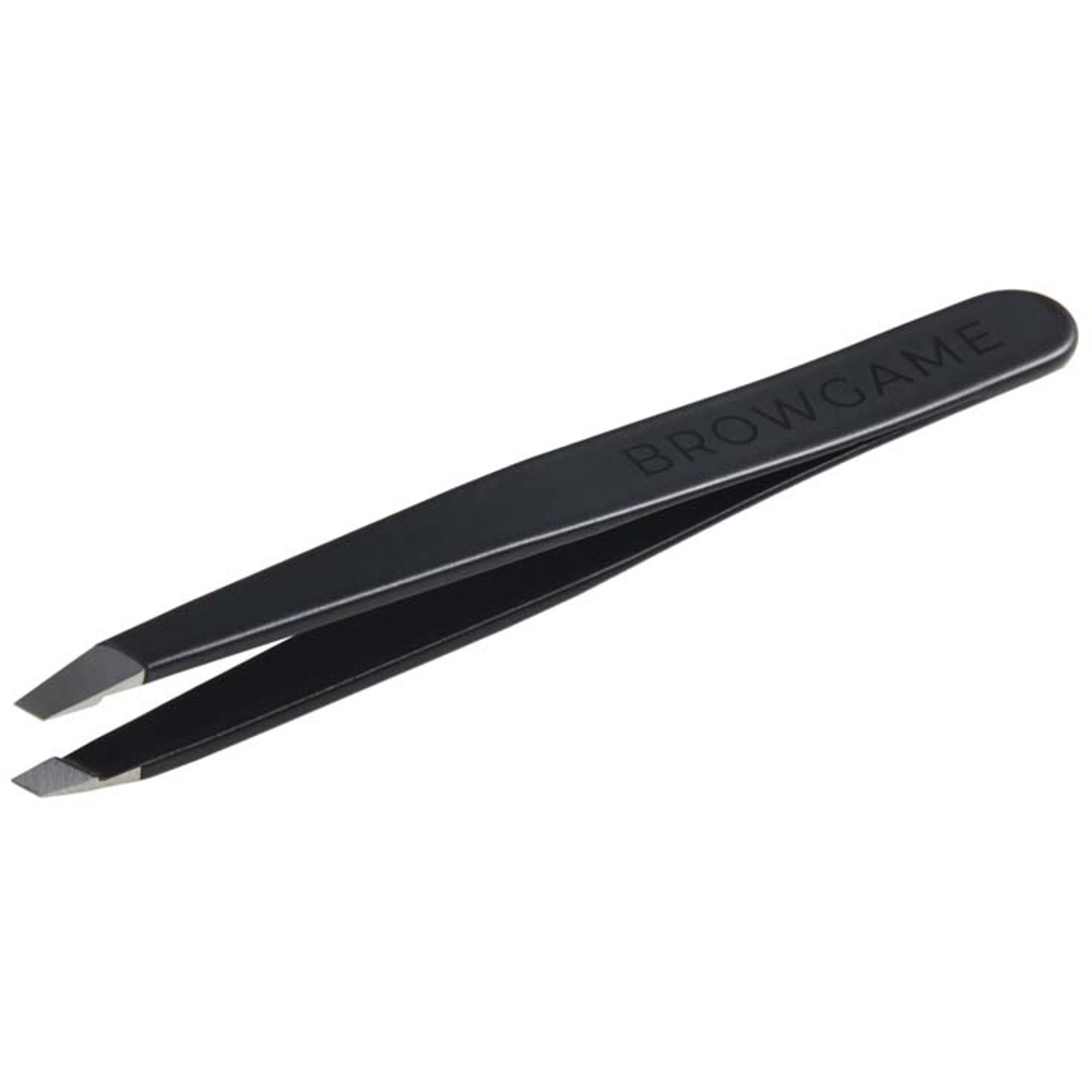 Signature Tweezer Slanted - Soft Touch, Blackout