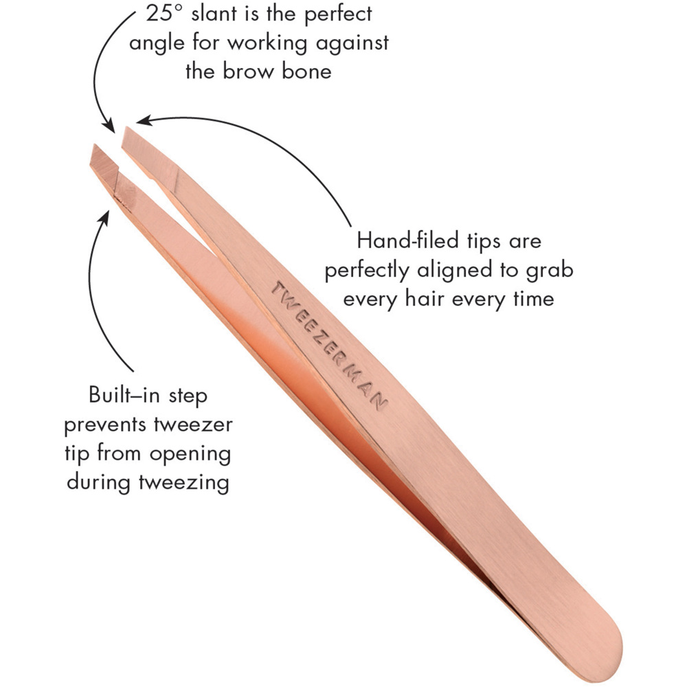 Slant Tweezer Rose Gold