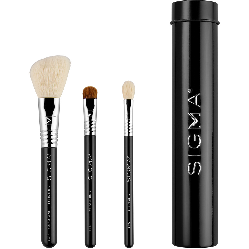 Essential Trio Brush Set - Black