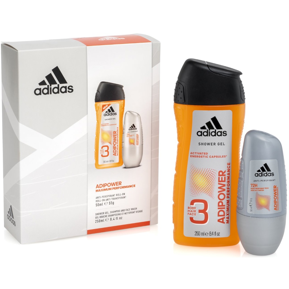 Adipower Man Gift Box, Deo 50ml+SG 250ml