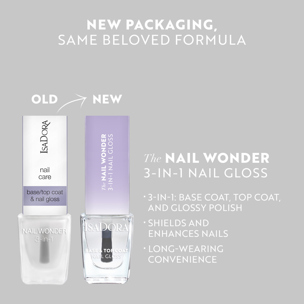 Nail Wonder 3-in-1 Nail Polish Clear