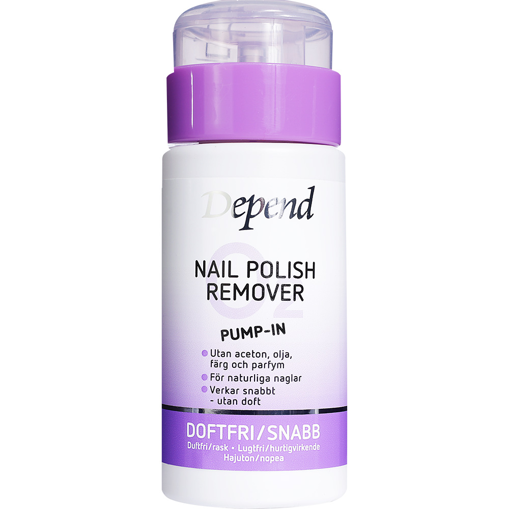 O2 Purple Pump-In Nail Polish Remover