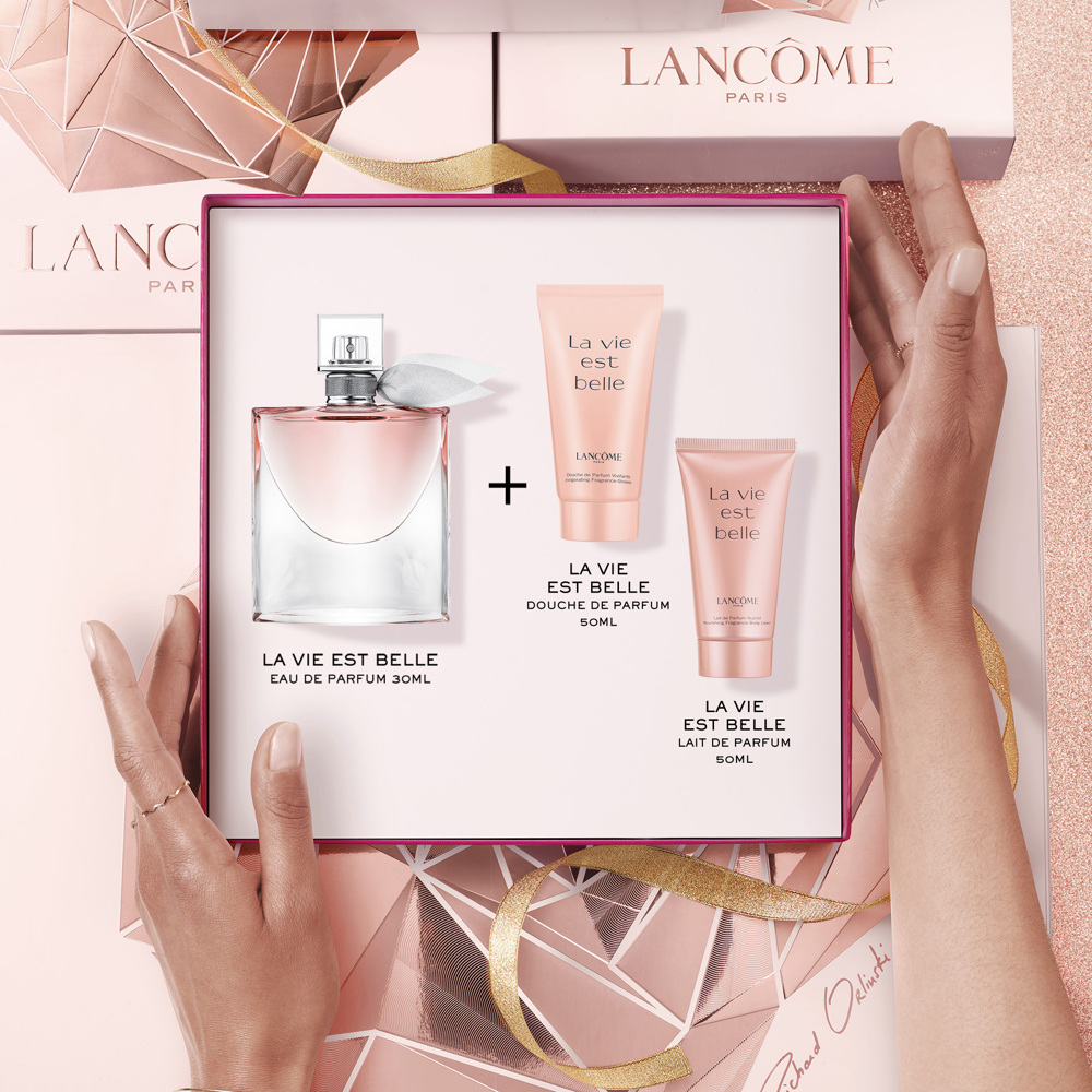 La Vie Est Belle Gift Set 2022, Shower Gel 50ml + Body Lotion 50ml