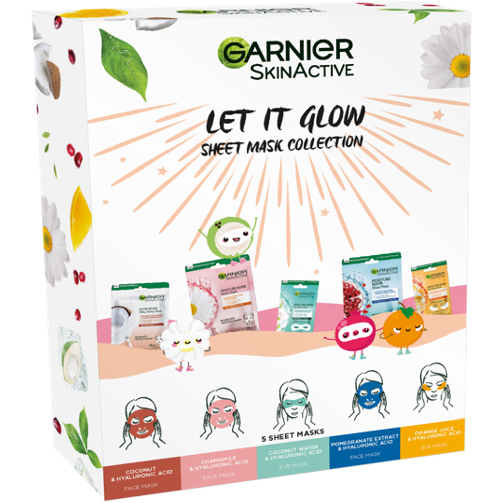 SkinActive Let It Glow Sheet Mask Collection Gift Set