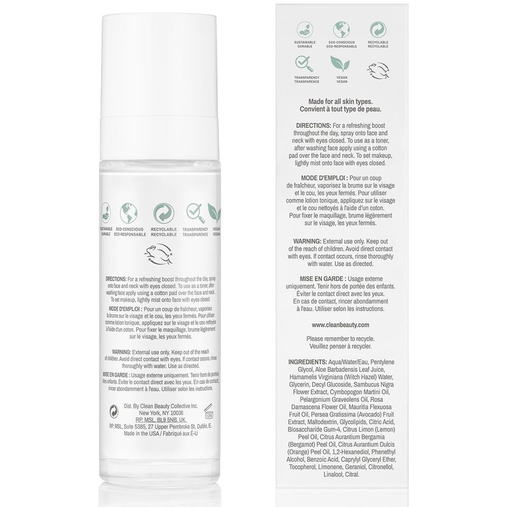 Reserve Elderflower Face Mist, 50ml