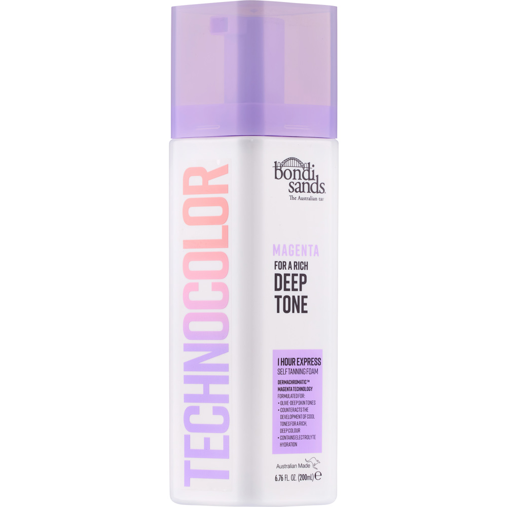 Technocolor 1h Express Self Tanning Foam, Magenta (Deep Tone)