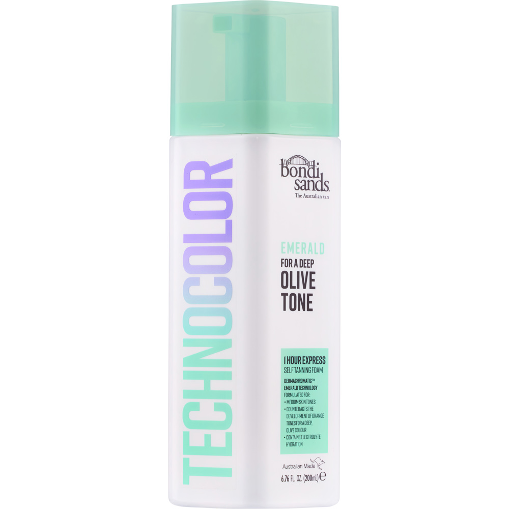 Technocolor 1h Express Self Tanning Foam, Emerald (Olive Tone)