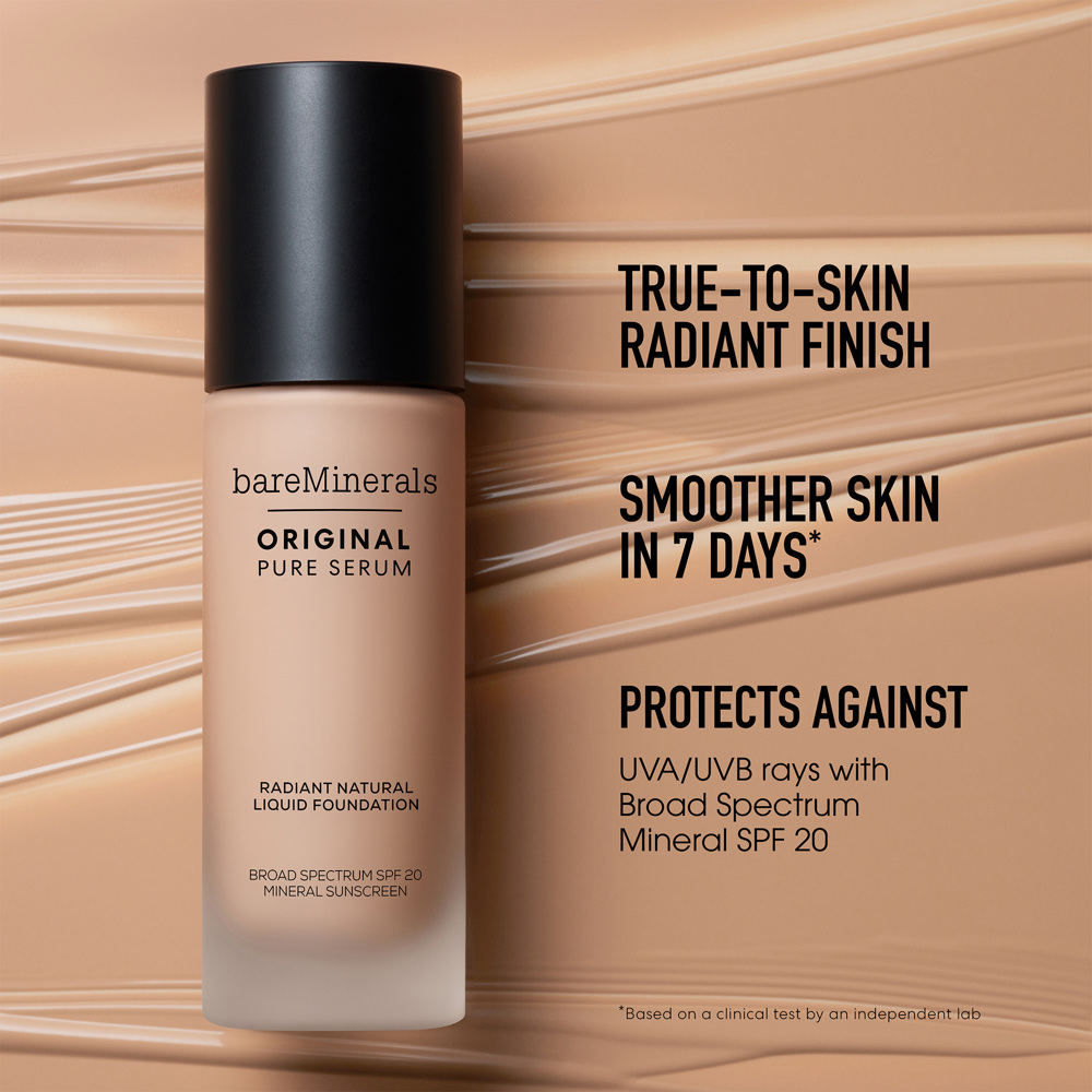 Original Pure Serum Radiant Natural Liquid Foundation Mineral SPF20