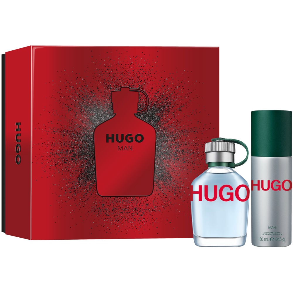 Hugo Man Gift Set, EdT & Deo Spray 2023