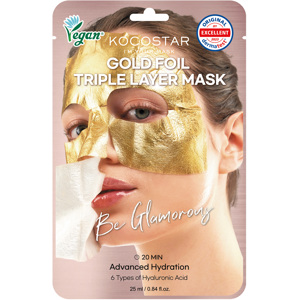 Premium Gold Foil Triple Layer Mask