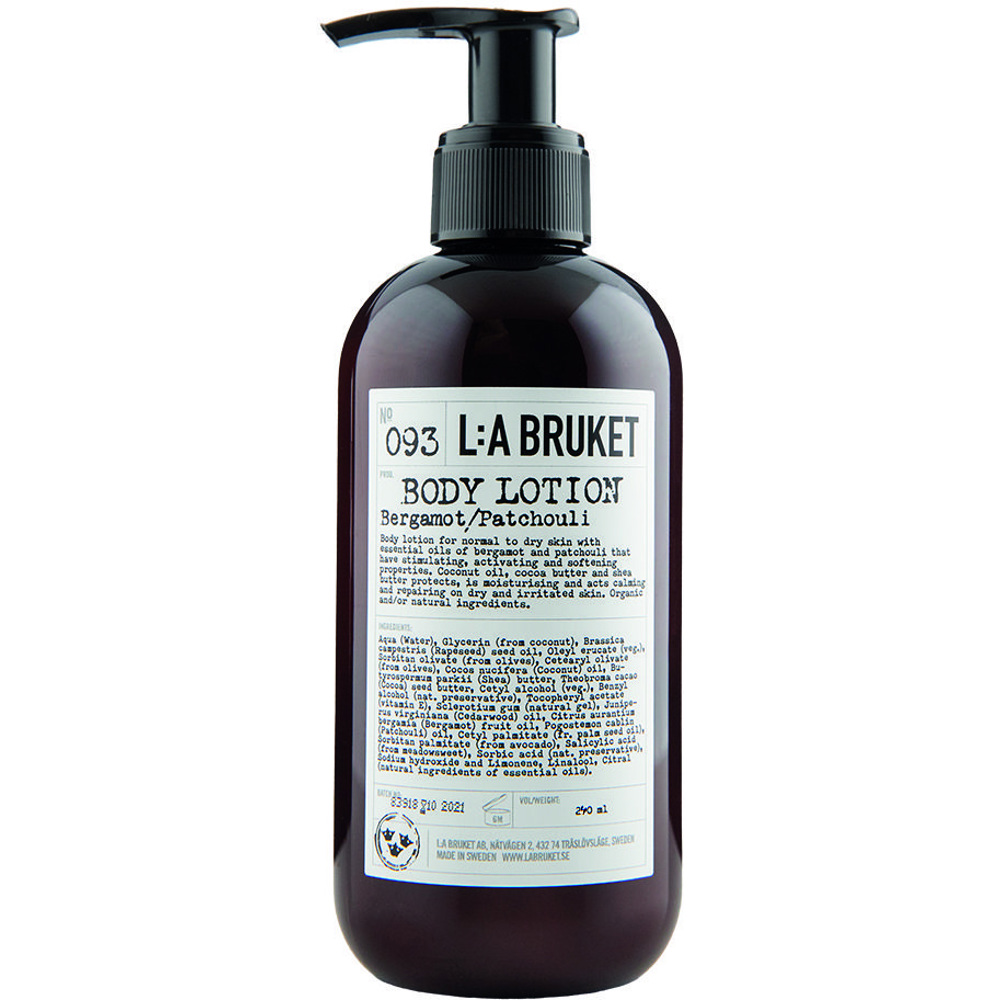 093 Body Lotion, Bergamot and Patchouli, 240ml