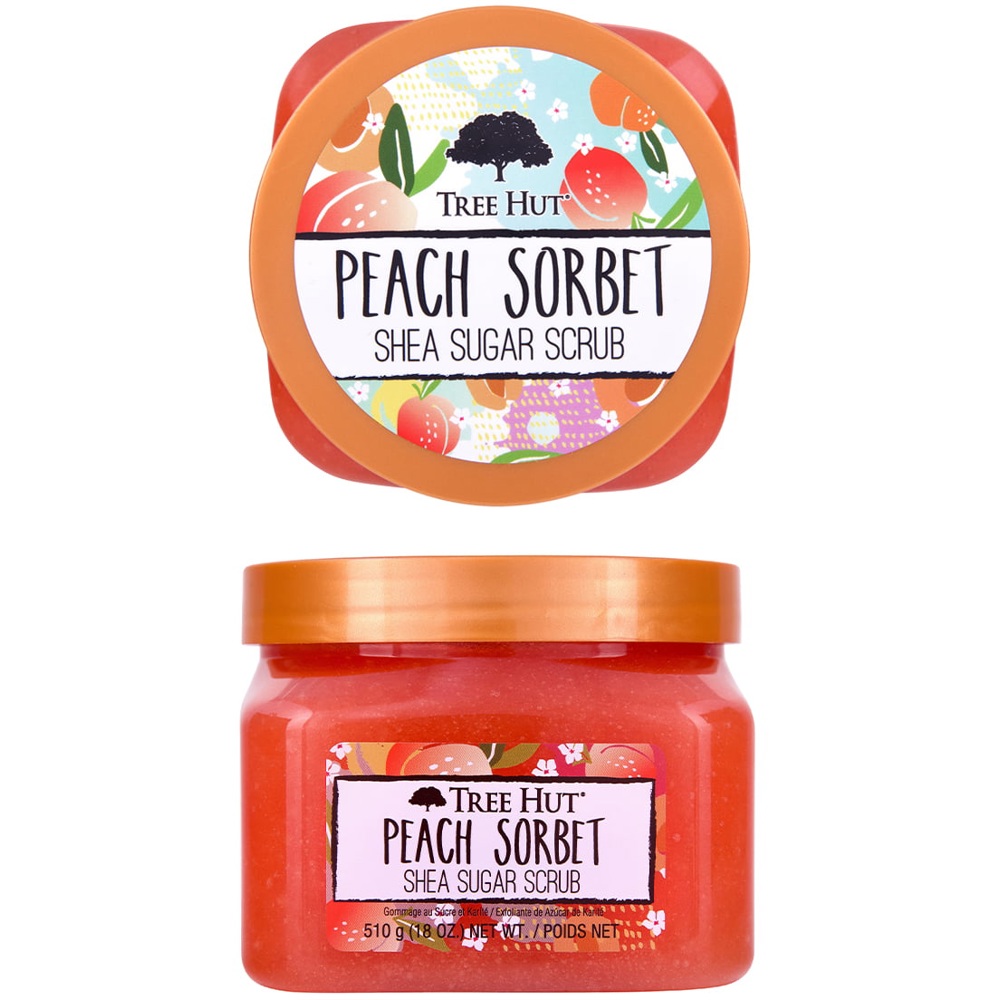 Shea Sugar Scrub Peach Sorbet, 510g