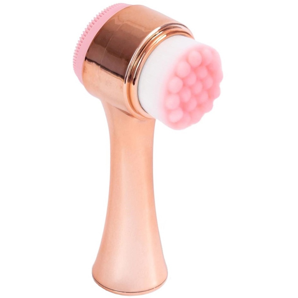 Dual Facial Cleansing Brush, Rose Gold