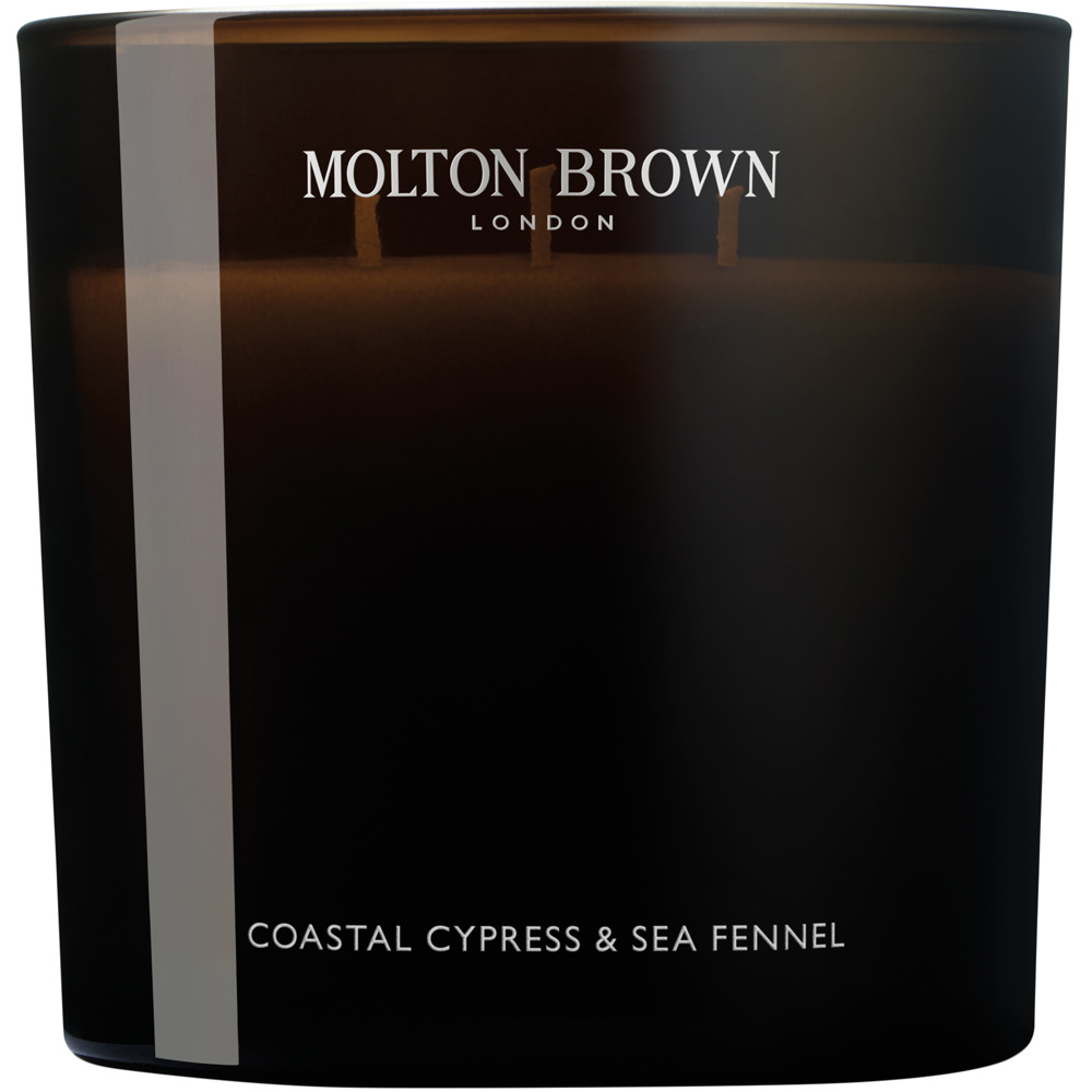 Luxury Scented Candle Triple Wick, Coastal Cypress & Sea Fennel