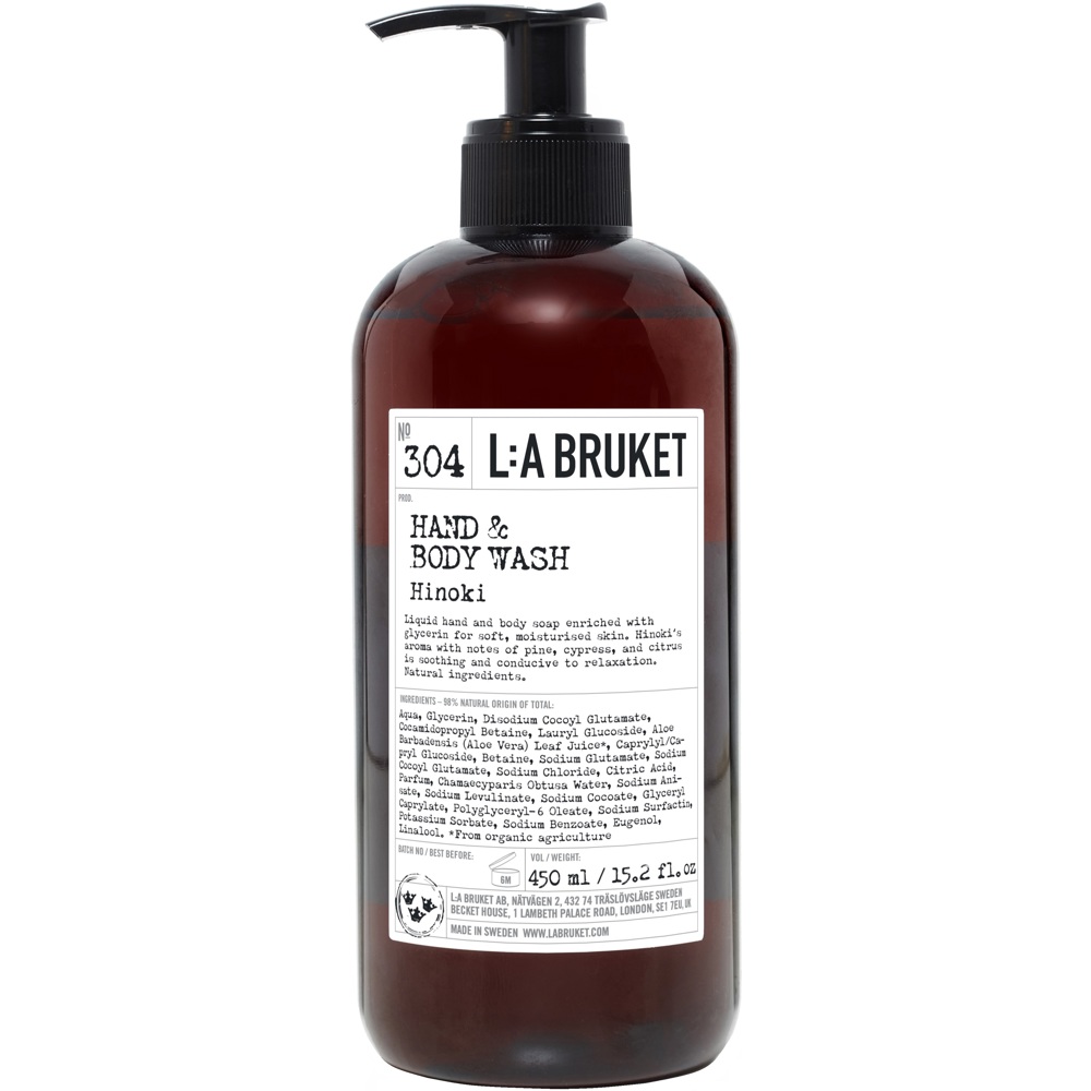 304 Hand & Body Wash Hinoki, 450ml