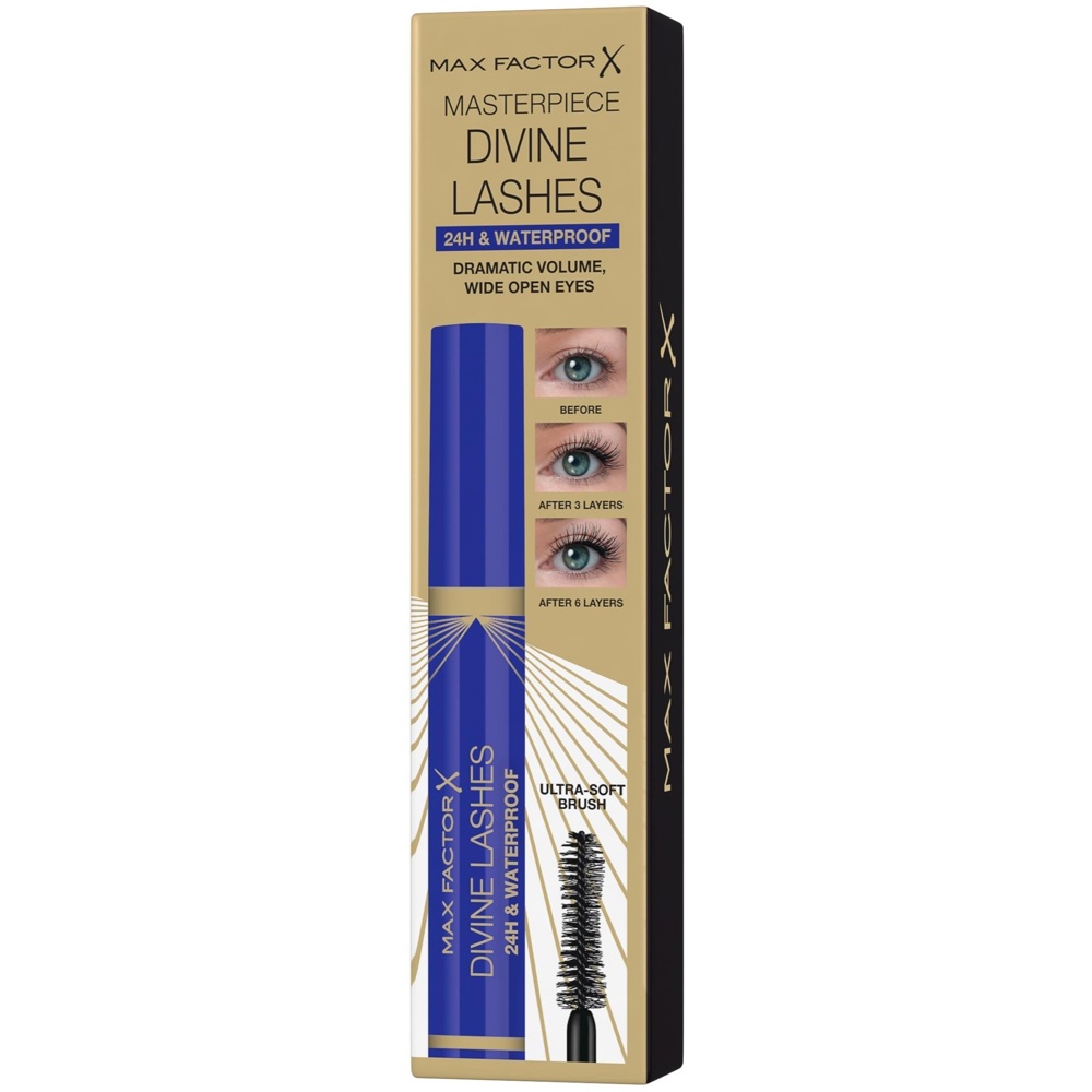 Divine Lashes Waterproof Mascara, 001 Black