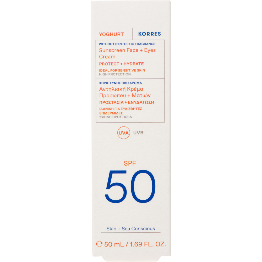 Yoghurt Face + Eyes Sunscreen SPF50, 50ml