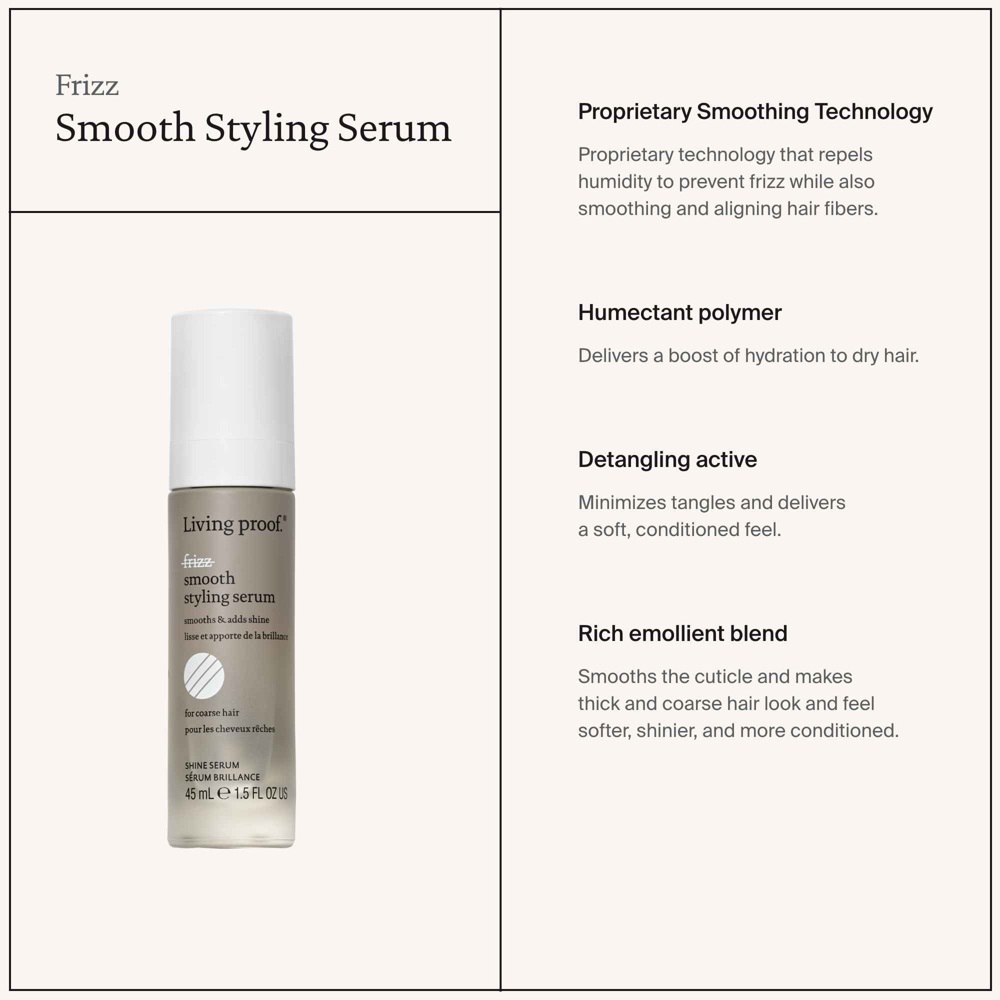 No Frizz Smooth Styling Serum, 45ml