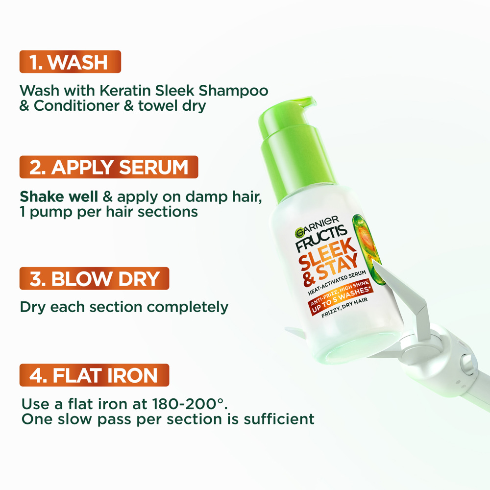 Fructis Keratin Sleek Leave-in Serum, 50ml