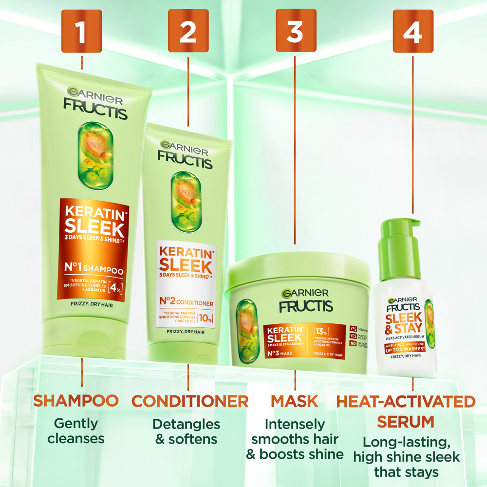 Fructis Keratin Sleek Leave-in Serum, 50ml