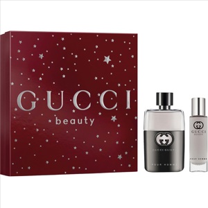 Guilty Pour Homme Gift Set, EdT 50ml + Travel Spray 15ml