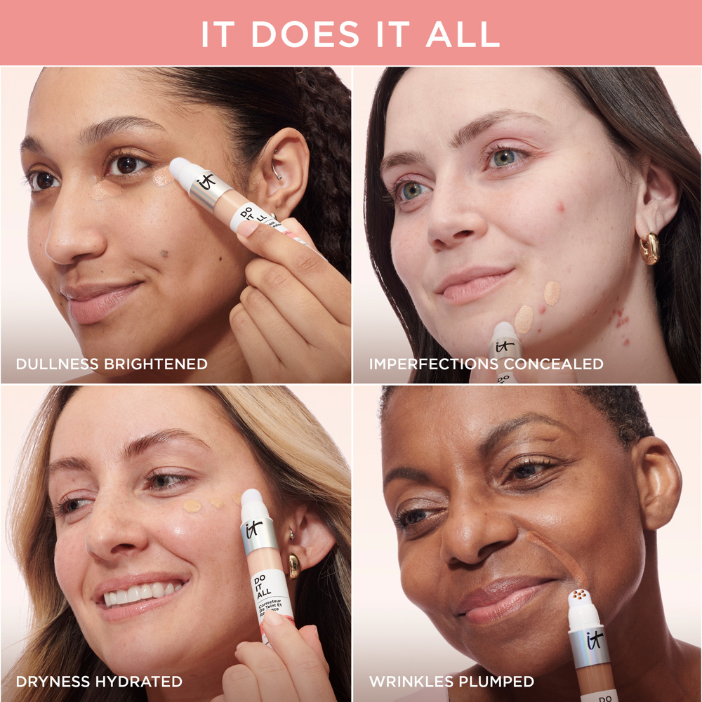 Do It All Plumping Radiant Concealer + Multivitamin Serum, 320 Medium Tan Warm