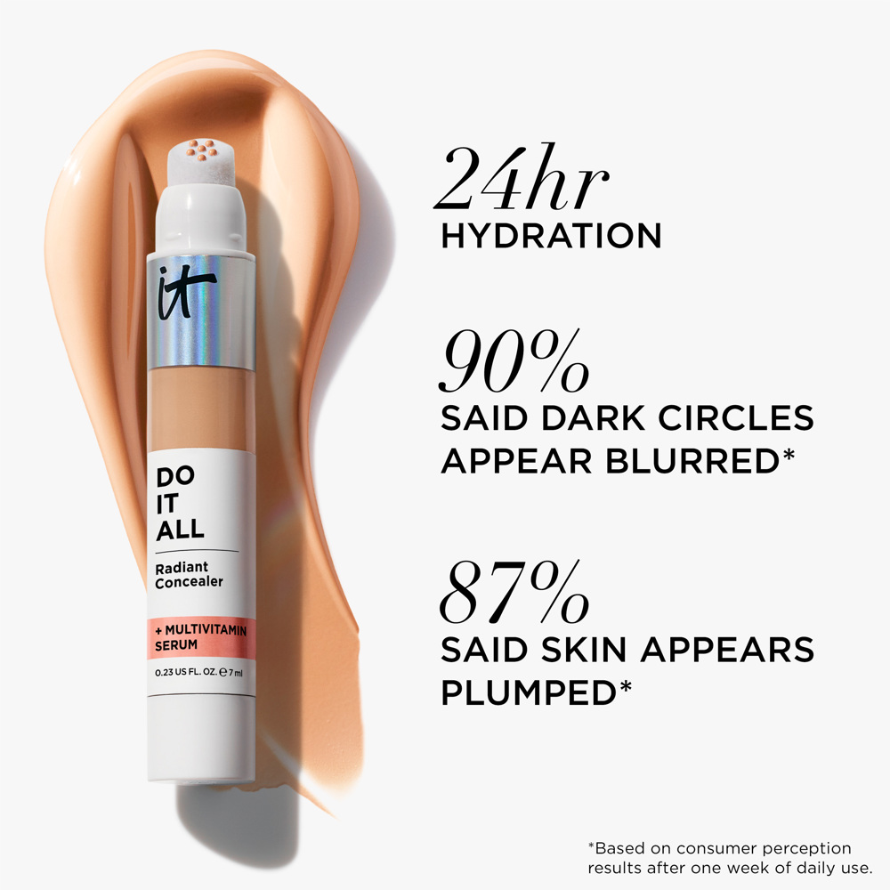 Do It All Plumping Radiant Concealer + Multivitamin Serum, 505 Rich Warm