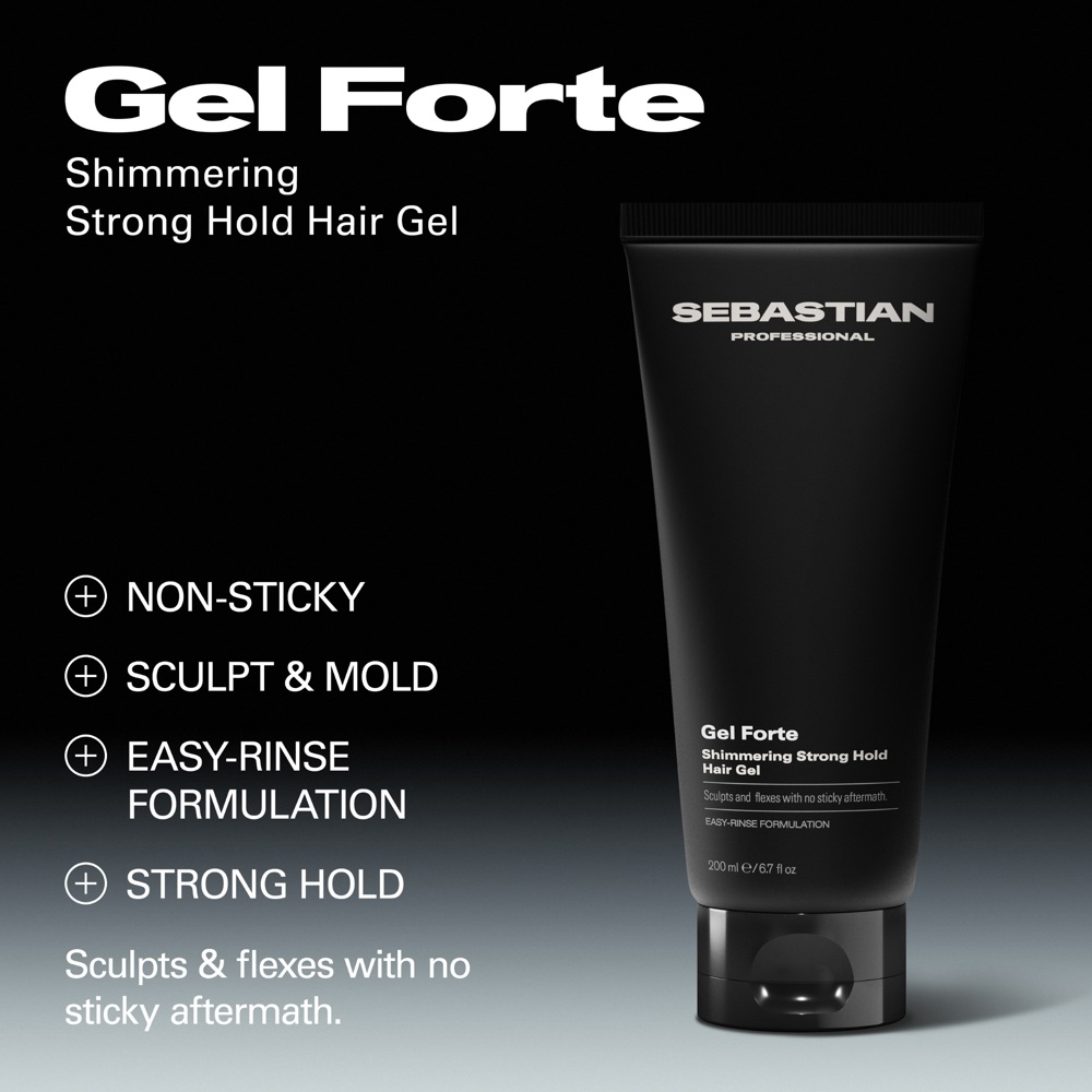 Gel Forte Shimmering Strong Hold Hair Gel, 200ml