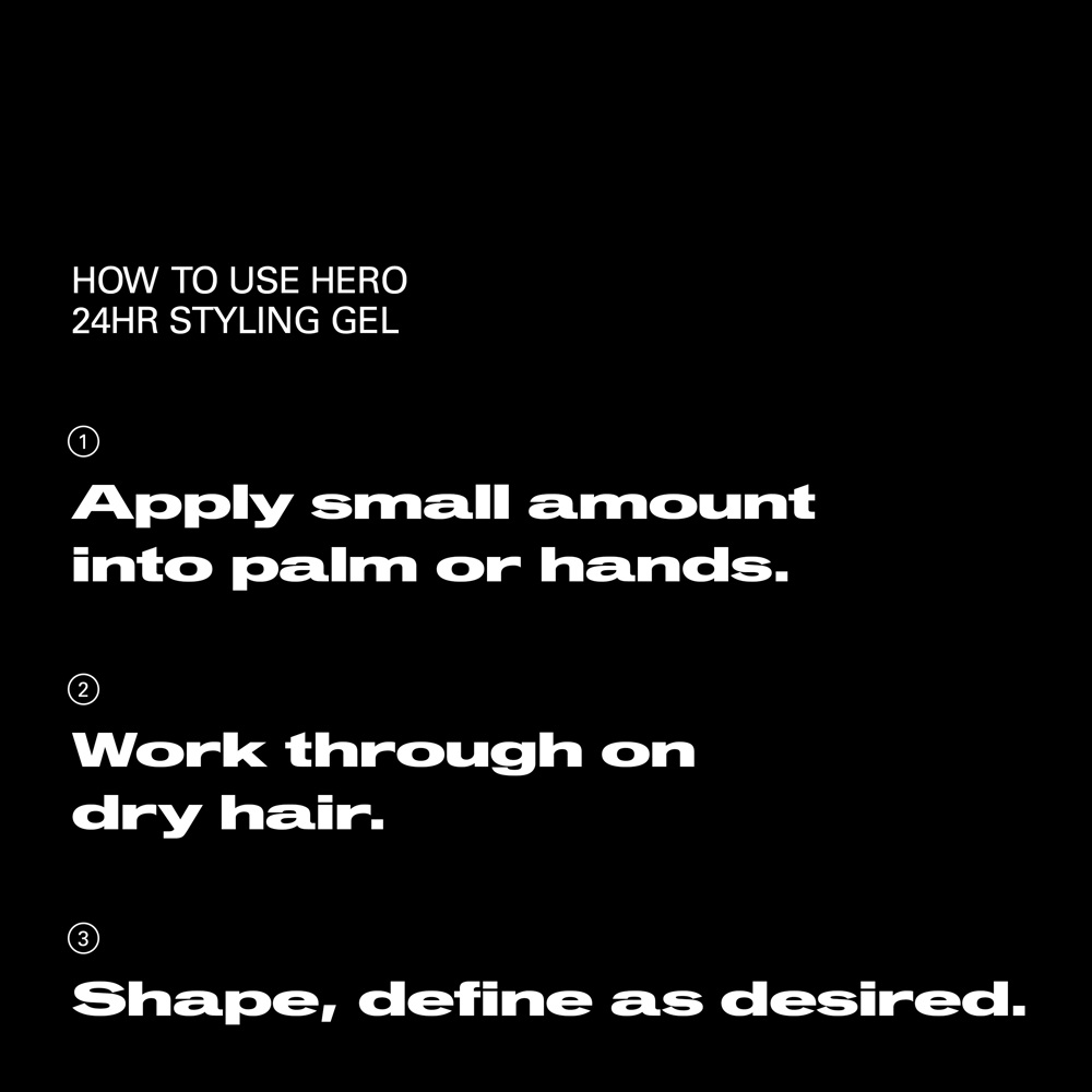 Hero Reworkable All-Day Styling Gel for Men, 75ml