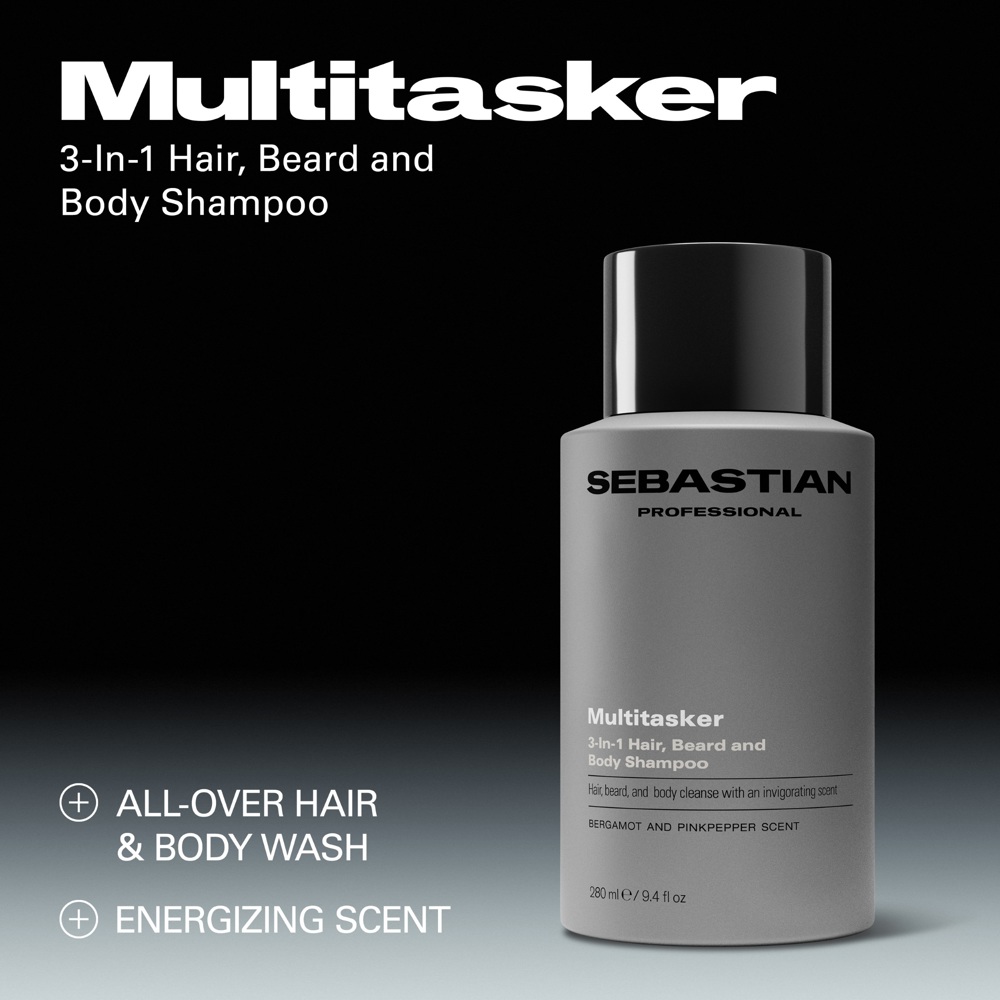 Multitasker for Men 3-in-1 Hair, Beard and Body Shampoo
