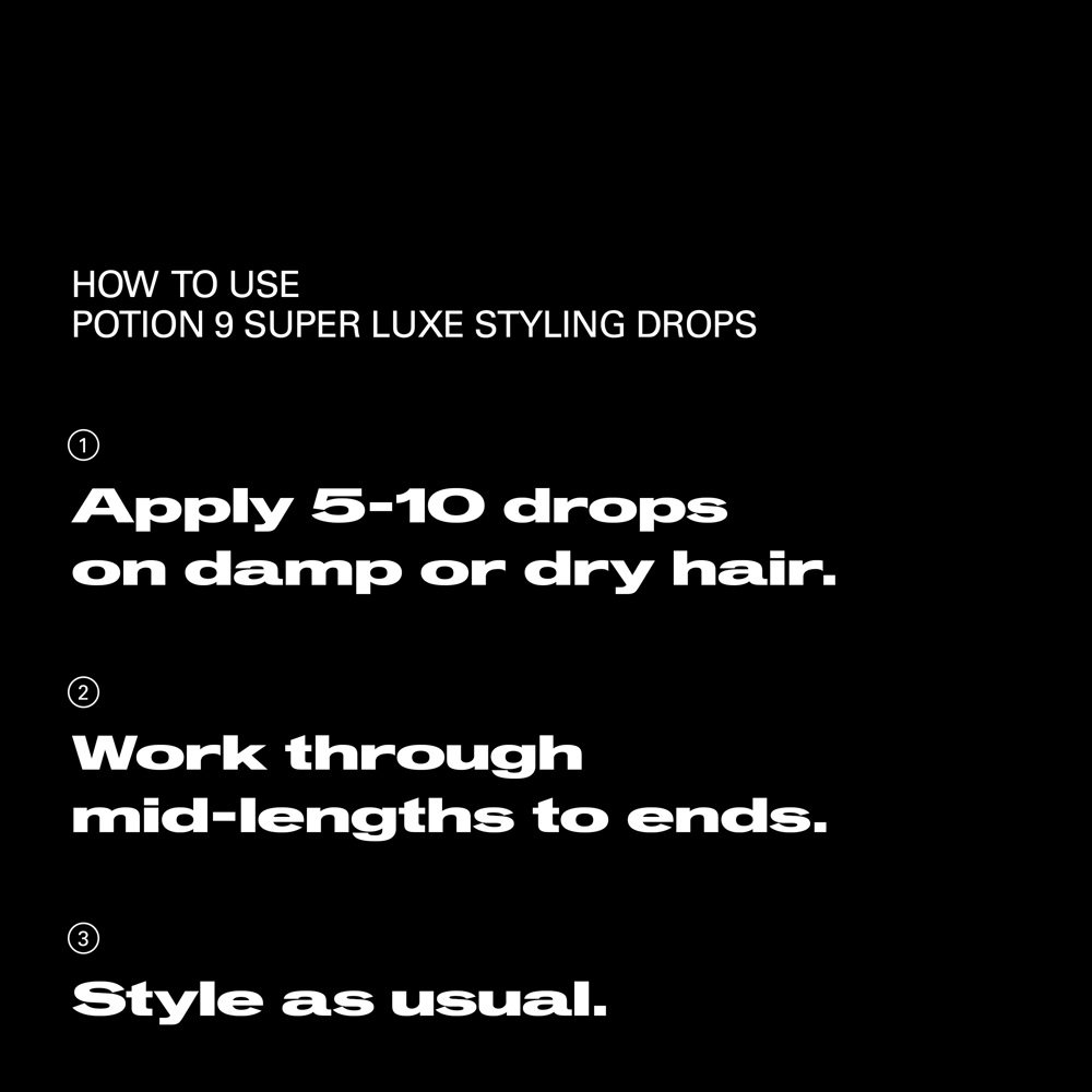 Potion 9 Super Luxe Styling Drops, 30ml