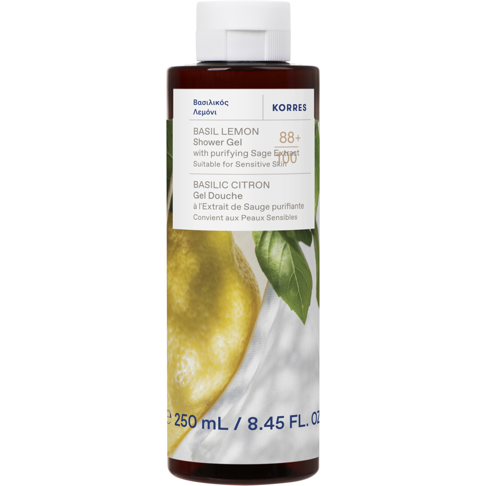 Basil Lemon Shower Gel, 250ml