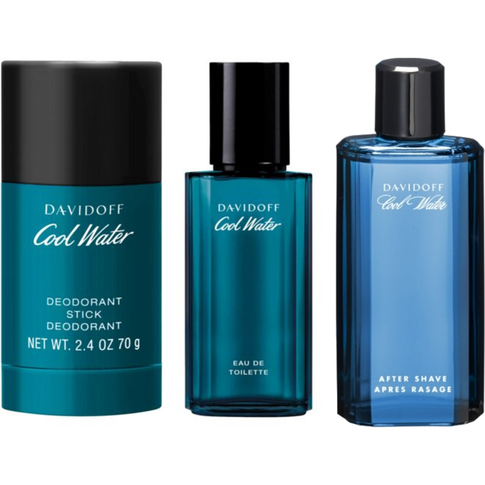 Cool Water Man After Shave Splash 75ml + Man Deostick 70g + Man EdT 40ml